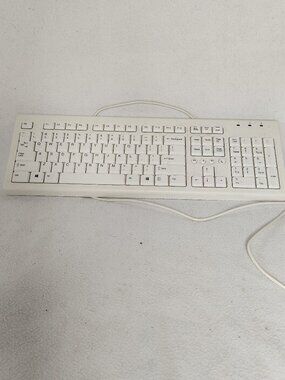 HP Wired Keyboard Full Size USB White Numeric Keypad